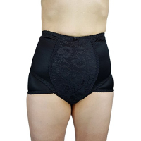 Medische Post - Keizersnede korset Figuurcorrigerend ondergoed - klittenbandsluiting ZWART