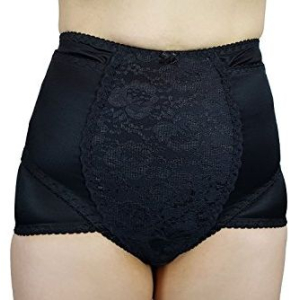 Medische Post - Keizersnede korset Figuurcorrigerend ondergoed - klittenbandsluiting ZWART