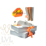 Compressie kousen - Steunkousen met AMBER microdeeltjes, UNISEX ZWART