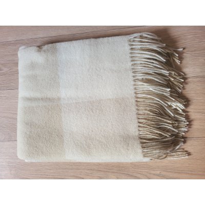 LVL Style Deken - Plaid -Merino wol - 100% Nieuw - 130x170cm - lich grijs - beige kleur LVL Style Deken - Plaid -Merino wol - 100% Nieuw - 130x170cm - lich grijs - beige kleur