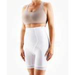 Figuurcorrigerend postnatale slip met hoge taille, lang model met rits ZWART