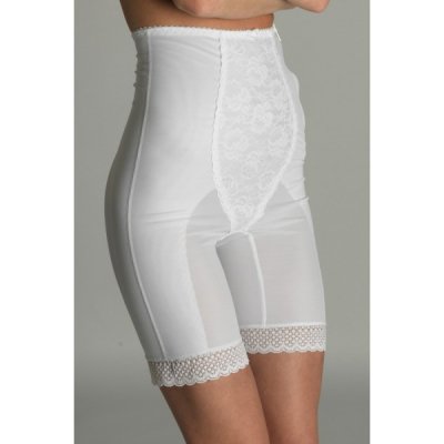 Figuurcorrigerend postnatale slip met hoge taille, lang model met rits BEIGE