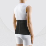 Rugwarmer Buikband Rugbrace Thermo-riem WOL riem  made in EU ZWART