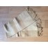 LVL Style Deken - Plaid -Merino wol - 100% Nieuw - 130x170cm - lich grijs - beige kleur
